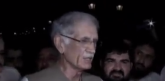 Pervez Khattak Media Talk after opening newly constructed Cultural Heritage Trail in Peshawar (04.06.18)