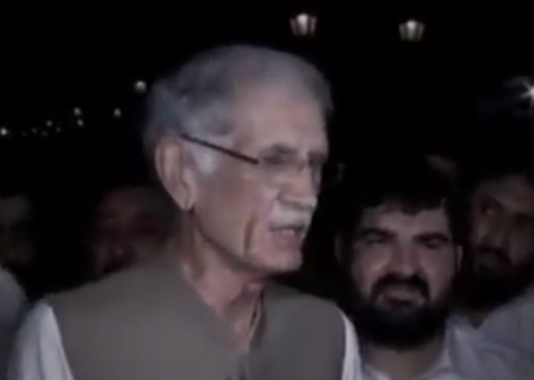 Pervez Khattak Media Talk after opening newly constructed Cultural Heritage Trail in Peshawar (04.06.18)