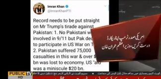 Prime Minister of Pakistan Imran Khan Responds to US President Donald Trump’s recent statement for Pakistan