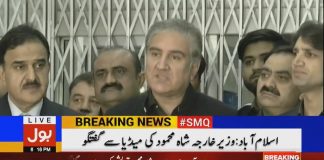 Minister of Foreign Affairs Shah Mehmood Qureshi Media Talk Islamabad (05.01.19)