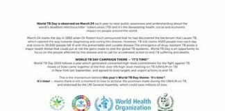 Minister for National Health Services, Regulation, and Coordination Aamir Mehmood Kiani Special Message on World TB Day to Nation (24.03.19)\n#PTI #Pakistan