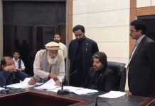 Federal Minister of State for Parliamentary Affairs Ali Muhammad Khan redresses public grievances at Peshawar recieved in Prime Minister Grievances Wing.