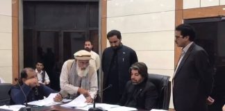 Federal Minister of State for Parliamentary Affairs Ali Muhammad Khan redresses public grievances at Peshawar recieved in Prime Minister Grievances Wing.