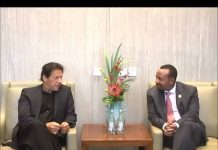 Prime Minister Imran Khan meets Prime Minister of Ethiopia Mr. Abiy Ahmed on the sidelines of Second Belt & Road Forum 2019 Beijing China (27.04.19)