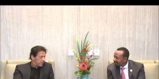 Prime Minister Imran Khan meets Prime Minister of Ethiopia Mr. Abiy Ahmed on the sidelines of Second Belt & Road Forum 2019 Beijing China (27.04.19)